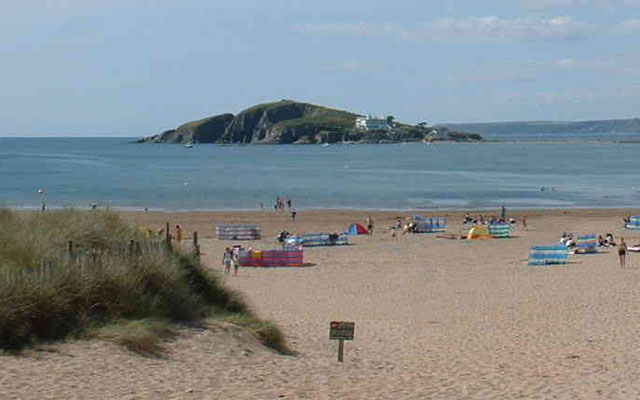 The beach at Bantham